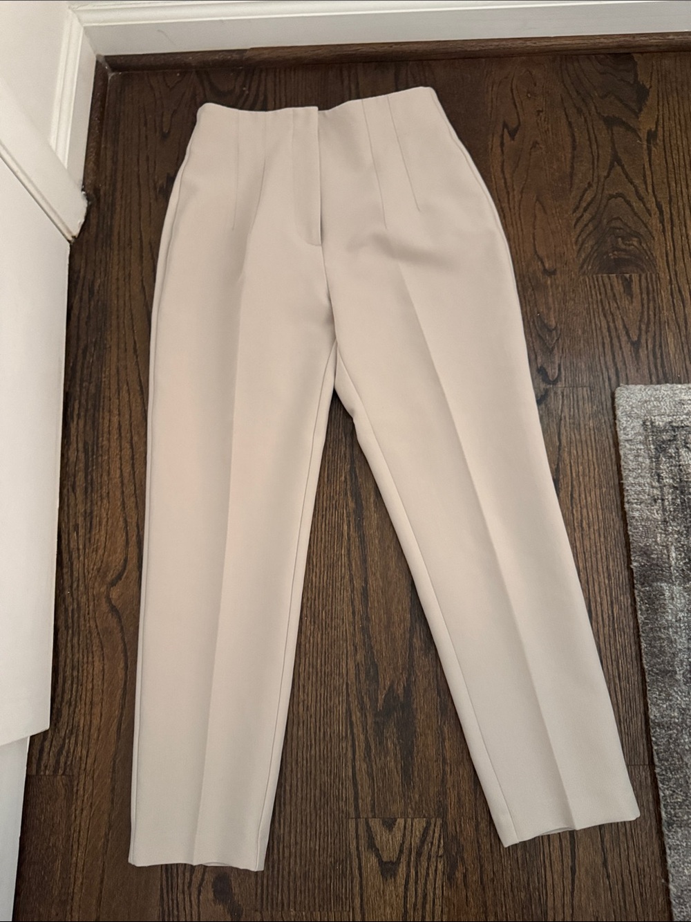Abercrombie & Fitch High-Waist Tailored Women's Pants in Light Beige size 26